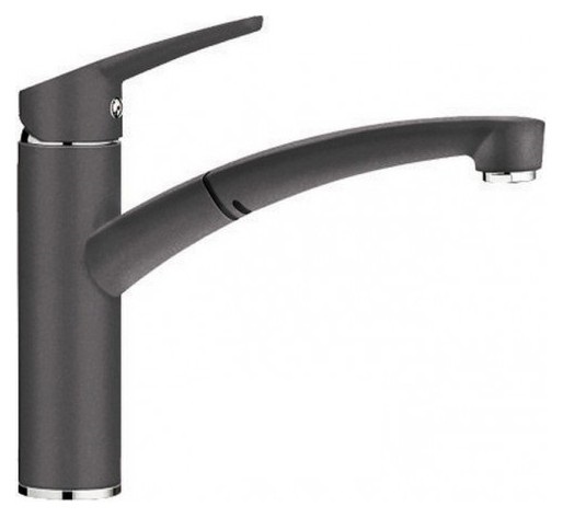 Смеситель для кухни Blanco Nea-S Silgranit однорычажный  выдвижной излив  темная скала 520306
