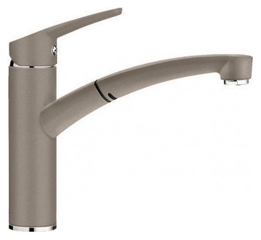 Смеситель для кухни Blanco Nea-S Silgranit однорычажный  выдвижной излив  серый беж 520304