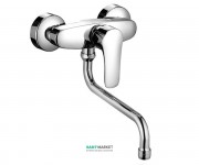 Смеситель для кухни Kludi Tercio однорычажный настенный хром 389640575