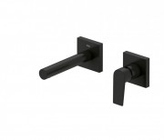 Смеситель для раковины настенный скрытый Tres Projecr-Tres черный матовый 21120281NM