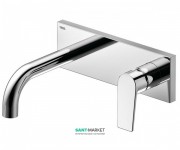 Смеситель для раковины однорычажный настенный скрытый Tres Project-Tres хром 21120001