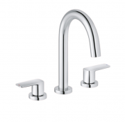 Смеситель для раковины Kludi Pure&Style двухрычажный на 3 отверстия 403930575