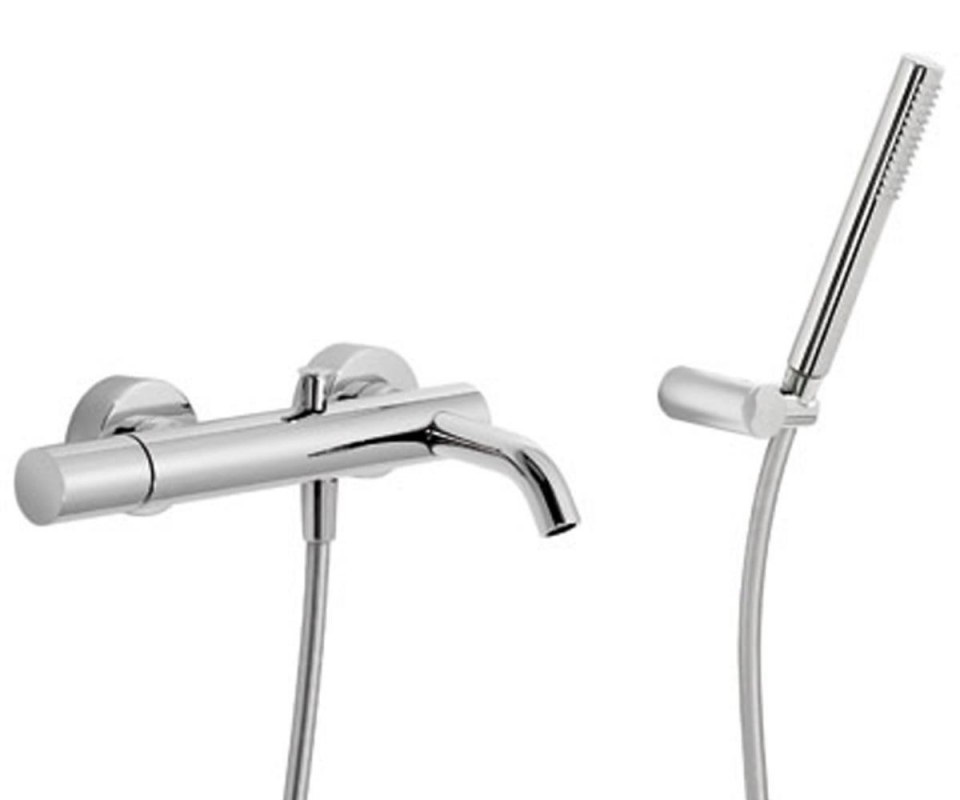 Смеситель с термостатом для ванны Tres коллекция Study Exclusive с душевым гарнитуром 26117001