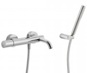 Змішувач з термостатом для ванни Tres колекція Study Exclusive з душовим гарнітуром 26117001