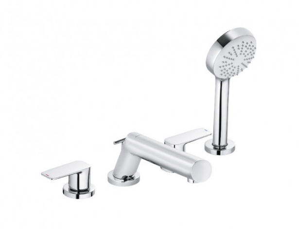 Змішувач вбудовується для ванни Kludi Pure & Style Двохважеля на 4 отвори 404250575