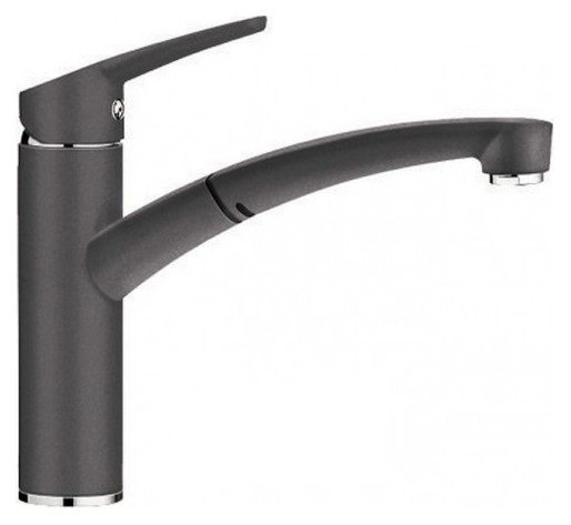 Змішувач для кухні Blanco Nea-S Silgranit змішувач висувною виливши темна скеля 520306