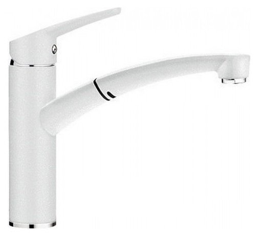 Смеситель для кухни Blanco Nea-S Silgranit однорычажный  выдвижной излив  белый 520300