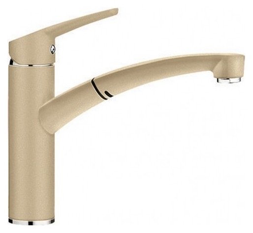 Смеситель для кухни Blanco Nea-S Silgranit однорычажный  выдвижной излив  шампань 520302