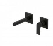 Змішувач для раковини настінний прихований Tres Projecr-Tres чорний матовий 21120281NM