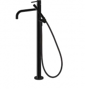 Смеситель для ванны напольный (отдельностоящий) Tres коллекция Study Exclusive черный матовый 26247001NM