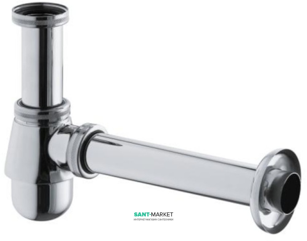 Бутылочный сифон для биде KLUDI PLUS нержавеющая сталь  хром  1032305-00