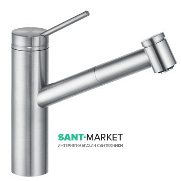 Змішувач для кухні KLUDI TANGENTA змішувач висувною виливши нержавіюча неполірована сталь 44941F875