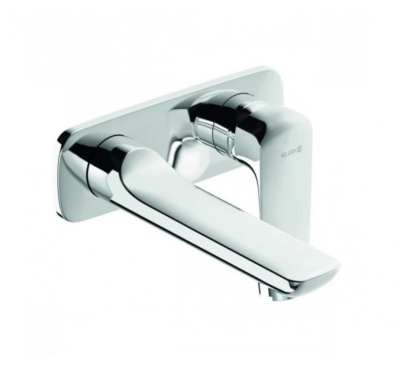 Смеситель для раковины Kludi Ameo однорычажный настенный хром 412440575