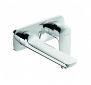 Смеситель для раковины Kludi Ameo однорычажный настенный хром 412440575