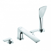 Смеситель для ванны Kludi Ameo двухрычажный на 4 отверстия 414240575