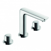 Смеситель для раковины Kludi Ameo двухвентильный на 3 отверстия 413930530