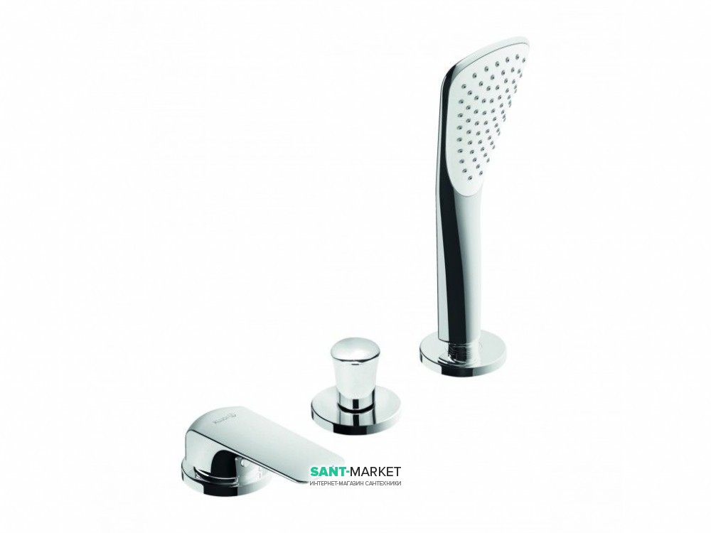 Смеситель для ванны Kludi Ameo однорычажный на 3 отверстия 414480575