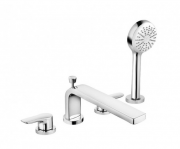 Смеситель для ванны и душа на 4 отверстия Kludi Pure Solid хром 344230575