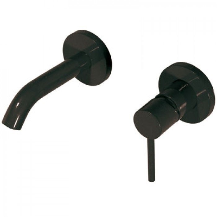 Змішувач одинважільний настінний прихованого монтажу Tres Study Exclusive чорний 26220080TNE