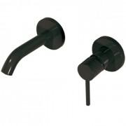 Змішувач одинважільний настінний прихованого монтажу Tres Study Exclusive чорний 26220080TNE