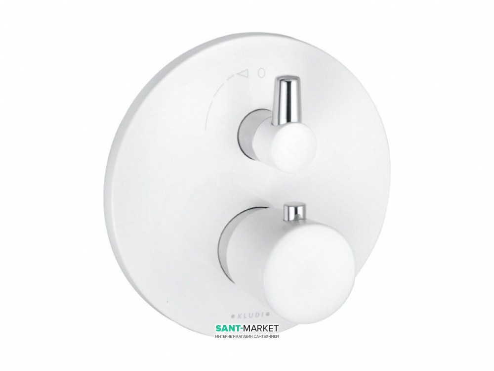 Встраиваемый термостат для душа KLUDI BALANCE  внешняя часть  для 88011  белый/хром 528359175