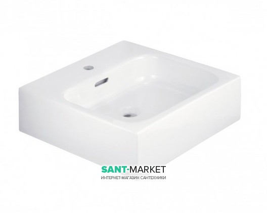Керамічна квадратна раковина KLUDI PLUS колір білий 49W0543