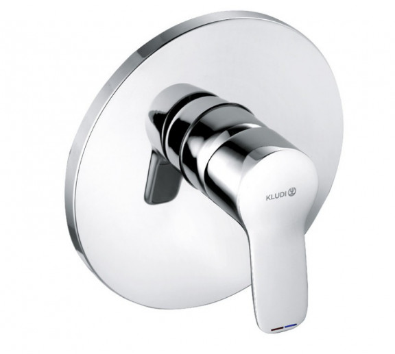 Смеситель встраиваемый для душа Kludi Pure&Easy внешняя часть  однорычажный  хром 376550565