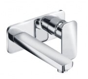 Смеситель для раковины Kludi E2 однорычажный настенный хром 492440575