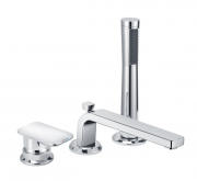 Смеситель для ванны Kludi E2 однорычажный на 3 отверстия 494470575