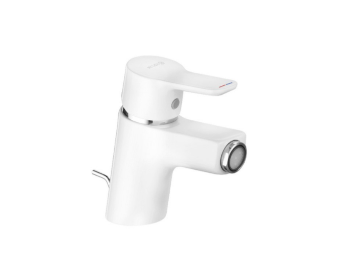 Смеситель для биде Kludi Pure&Easy однорычажный  белый 375339165