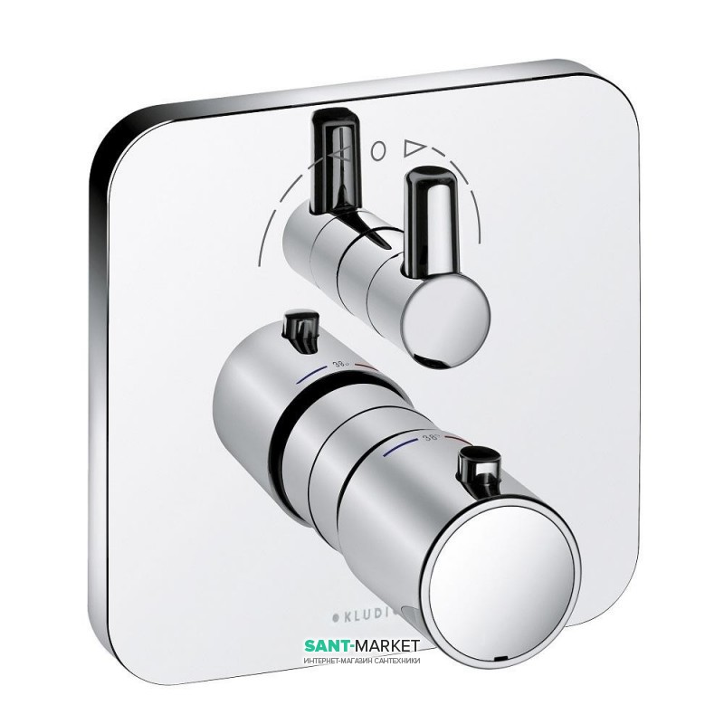 Смеситель встраиваемый для душа Kludi E2 однорычажный с термостатом 498300575