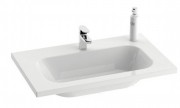 Раковина для ванной на тумбу Ravak Chrome 700 со скрытым переливом с одним отверстием для смесителя белая XJG01270000