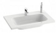 Раковина для ванной на тумбу Ravak Chrome 700 со скрытым переливом с одним отверстием для смесителя белая XJG01270000