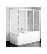 Боковая стенка для ванной Ravak Supernova APSV-70 белый профиль стекло Grape 95010102ZG