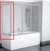 Боковая стенка для ванной Ravak Supernova APSV-80 профиль сатин стекло transparent 95040U02Z1