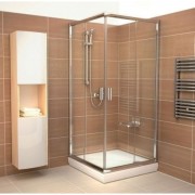 Дверь душевая прямоугольная боковая Ravak Blix BLRV2K-90 профиль сатин прозрачное стекло 1XV70U00Z1