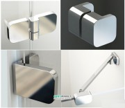 Комплект фурнитуры Ravak Brilliant B-SET R для монтажа душевых кабин BSKK3 - 80, 90, 100 см с правым открыванием D01000A092