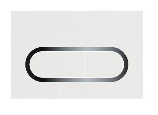 Вбудована клавіша змиву для унітазу Ravak Chrome білий X01455