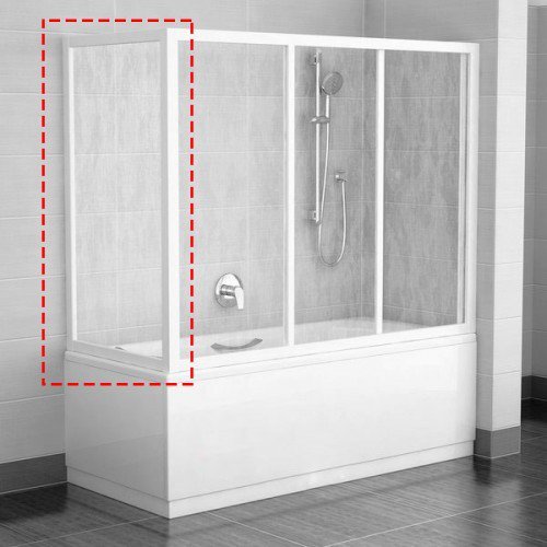 Боковая стенка для ванной Ravak Supernova APSV-70 белый профиль стекло transparent 95010102Z1