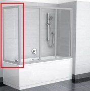 Боковая стенка для ванной Ravak Supernova APSV-70 профиль сатин стекло transparent 95010U02Z1