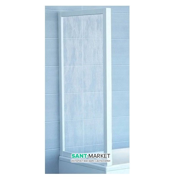 Боковая стенка для ванной Ravak Supernova APSV-75 белый профиль полистирол rain 9503010241