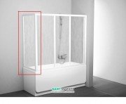 Боковая стенка для ванной Ravak Supernova APSV-75 белый профиль стекло Grape 95030102ZG