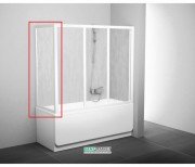 Бокова стінка для ванної Ravak Supernova APSV-80 білий профіль скло Grape 95040102ZG