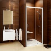 Двері душова прямокутна Ravak Blix BLDP2-100 профіль білий прозоре скло 0PVA0100Z1