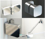 Комплект фурнитуры Ravak Brilliant B-SET R для монтажа душевых кабин BSKK3 - 80, 90, 100 см с правым открыванием D01000A092