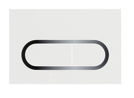 Вбудована клавіша змиву для унітазу Ravak Chrome білий X01455