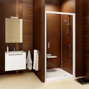 Двері душова прямокутна Ravak Blix BLDP2-110 профіль білий прозоре скло 0PVD0100Z1