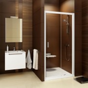 Двері душова прямокутна Ravak Blix BLDP2-120 профіль білий прозоре скло 0PVG0100Z1