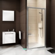 Двері душова прямокутна Ravak Blix BLDP2-120 профіль сатин прозоре скло 0PVG0U00Z1