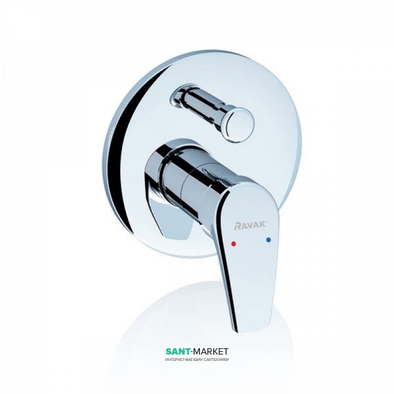 Змішувач для душа вбудовується Ravak Neo NO 061.00 змішувач з перемикачем X070020